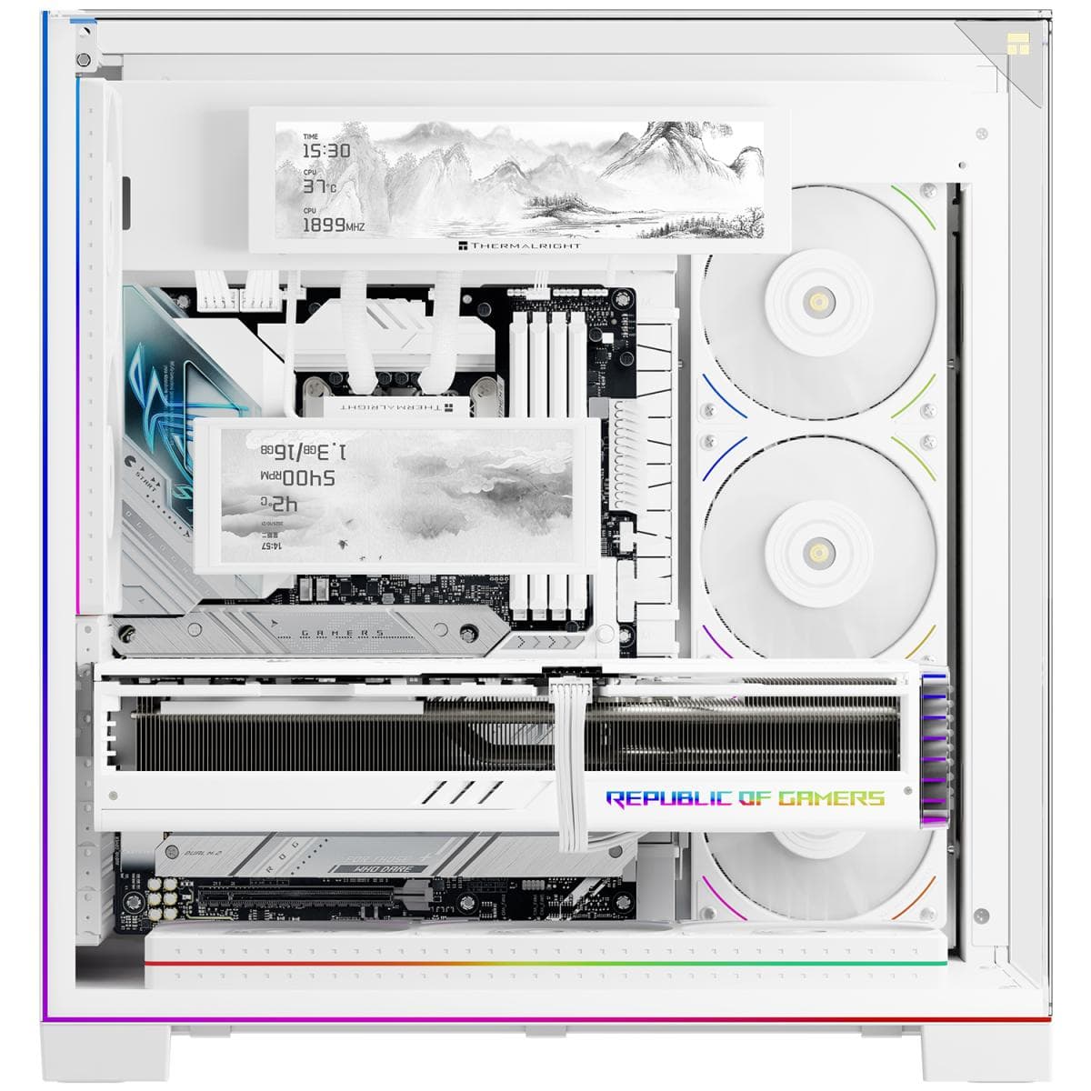 Thermalright Trofeo Vision 9.16-inch IPS LCD Panel White 1920x480 USB Type-C